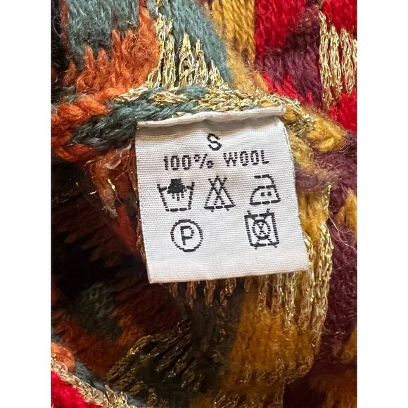 VRIKKE Cardigan Sweater Nowegian Wool Fair Isle Multicolor Oversized Irene Zahl - Picture 7 of 7